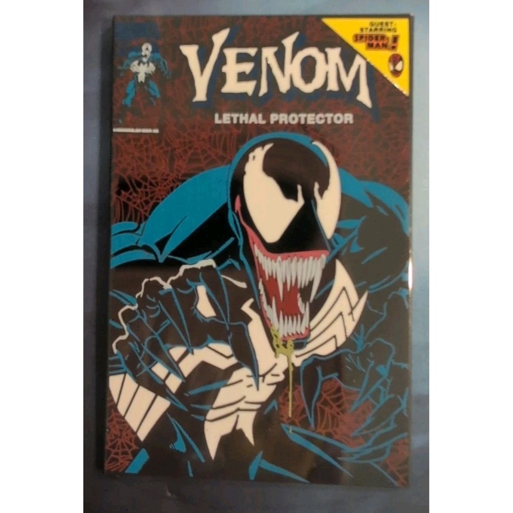 Marvel Venom Lethal Protector Comic Book Cover Enamel Pin New Spider-man